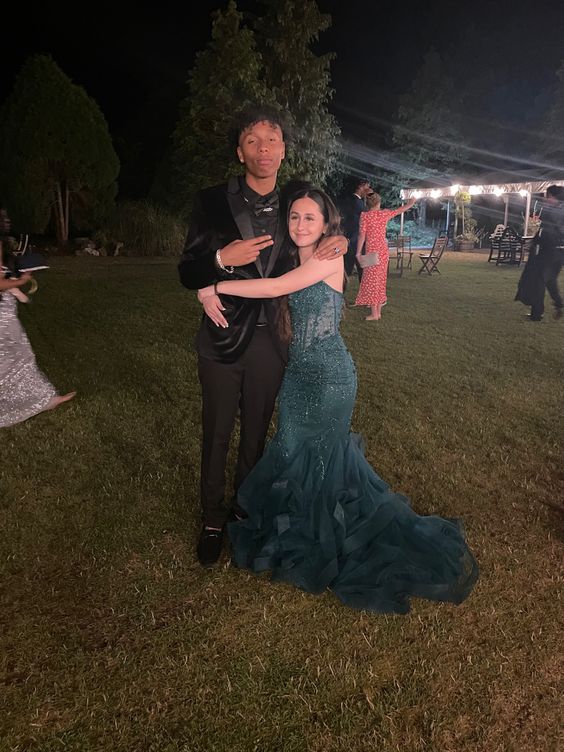 Green Mermaid Spaghetti Straps Prom Dress Green Evening Gown