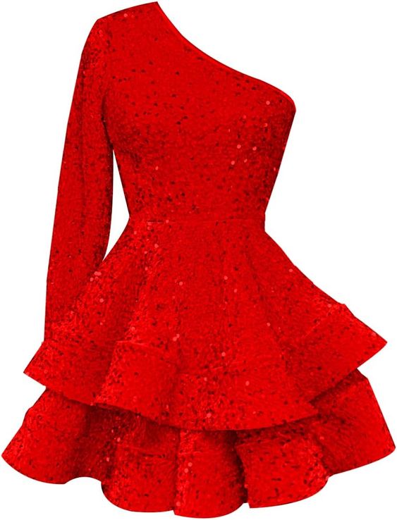 Elegant Shoulder Sequin Dresses Formal Wedding for Any Occasion 2023    S2940