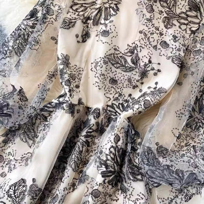 embroidered dress elegant women's dress new   S4495