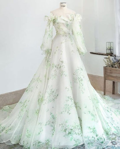 Off Shoulder Dress Long Party Gown Prom Dress
