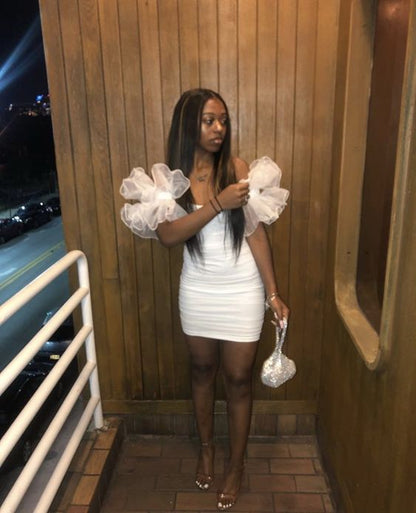 Black Girl Homecoming Dress Short Party Gown