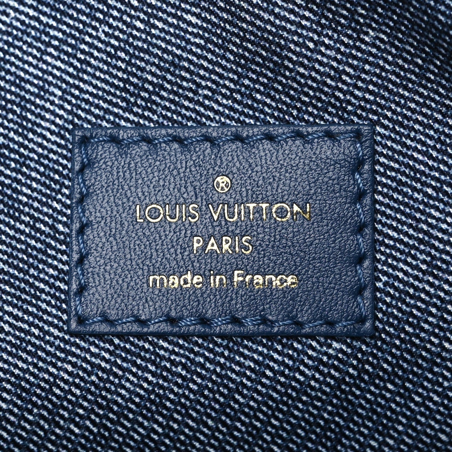 Lambskin Embossed Monogram Coussin PM Denim Blue