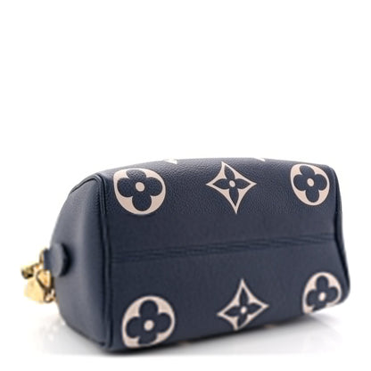 Empreinte Monogram Giant Speedy Bandouliere 20 Navy Creme