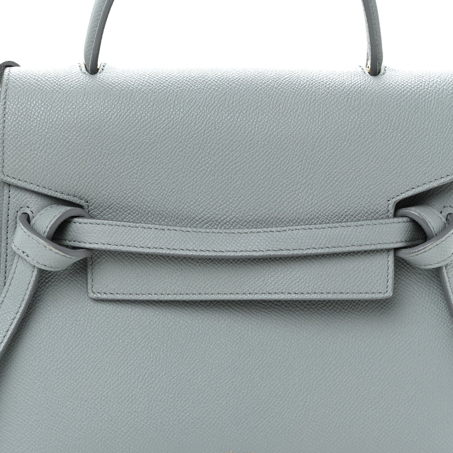 Grained Calfskin Micro Belt Bag Cloud