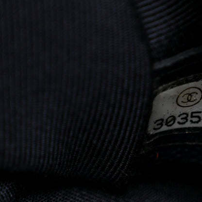 Goatskin Quilted Large Chanel 19 Flap Navy Blue