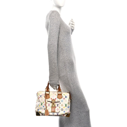 Monogram Multicolor Speedy 30 White