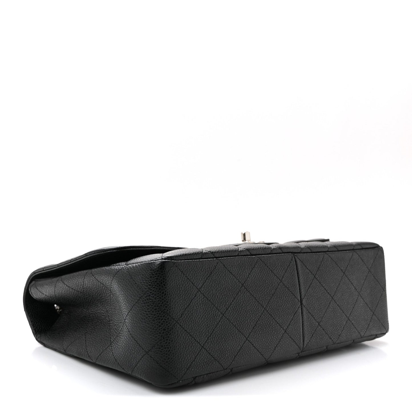 Caviar Quilted Jumbo Single Flap Black