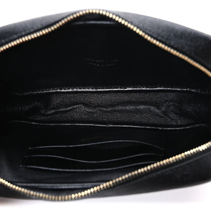 Grain De Poudre Matelasse Monogram Mini Lou Camera Bag Black