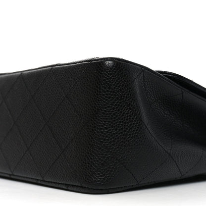 Caviar Quilted Jumbo Single Flap Black