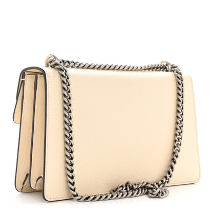 Textured Calfskin Crystal Small Dionysus Shoulder Bag Mystic White
