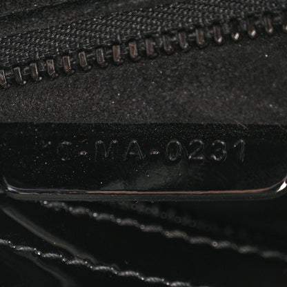 Ultraglossy Patent Cannage Small Lady Dior Black