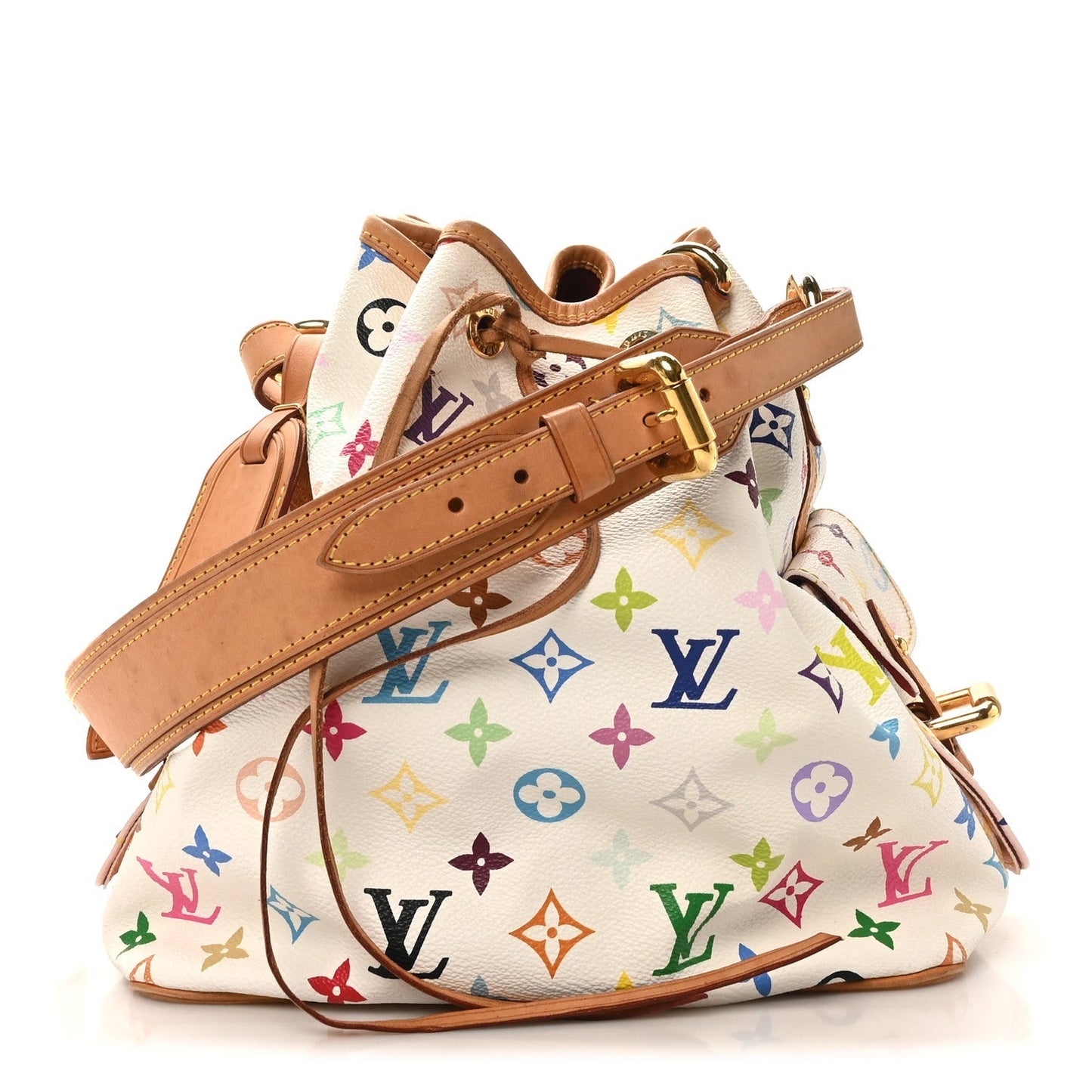 Monogram Multicolor Petit Noe White