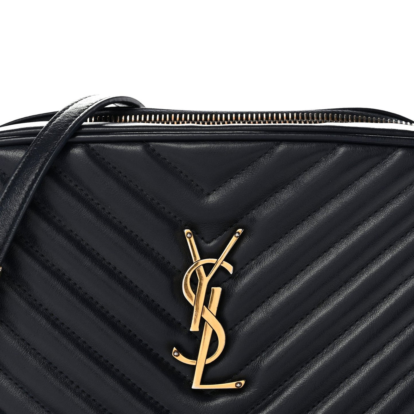 Calfskin Matelasse Monogram Lou Camera Bag Navy