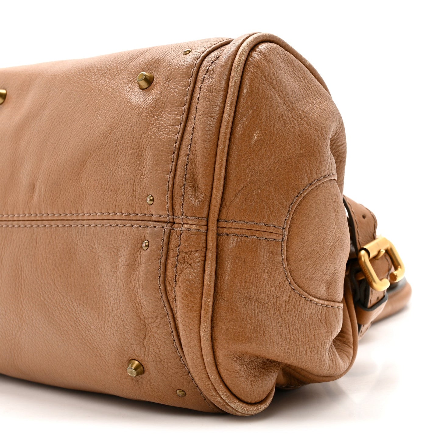Calfskin Medium Paddington Satchel Tan