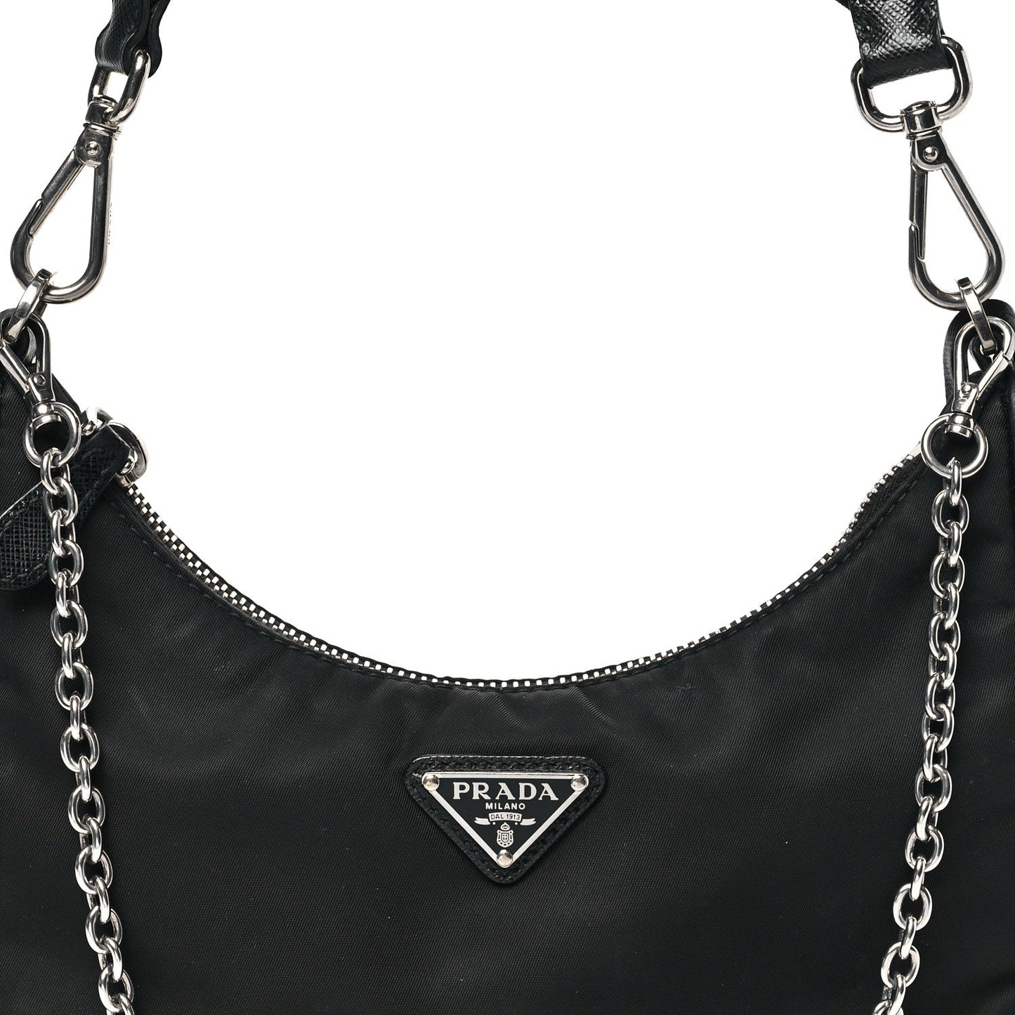 Re-Nylon Saffiano Re-Edition 2005 Shoulder Bag Black