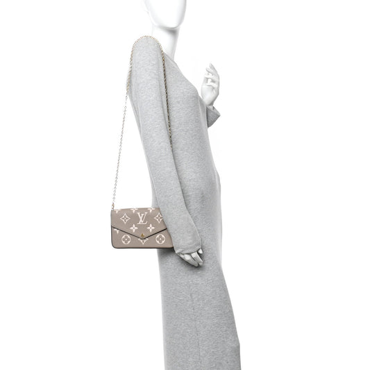 Empreinte Monogram Giant Felicie Pochette Tourterelle Creme