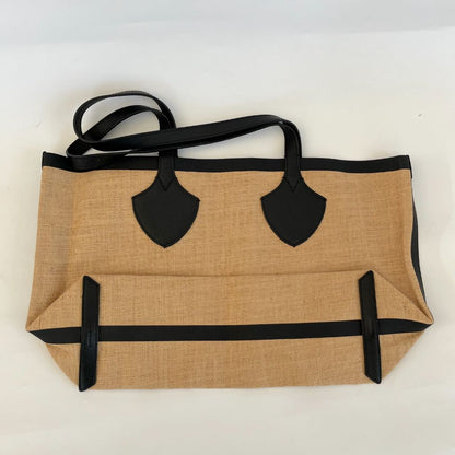 Burberry Raffia Tote bag with Leather Handles