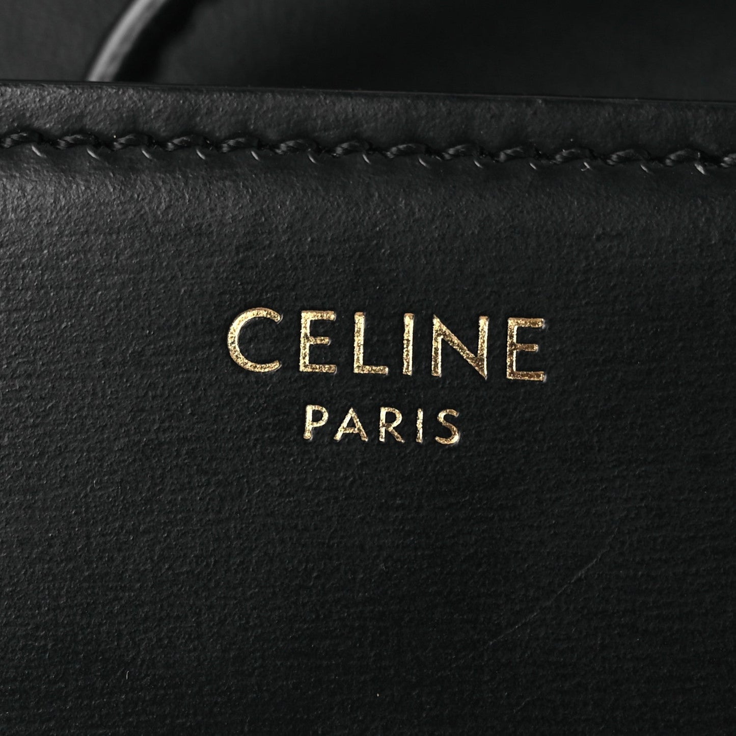 Shiny Calfskin Triomphe Shoulder Bag Black