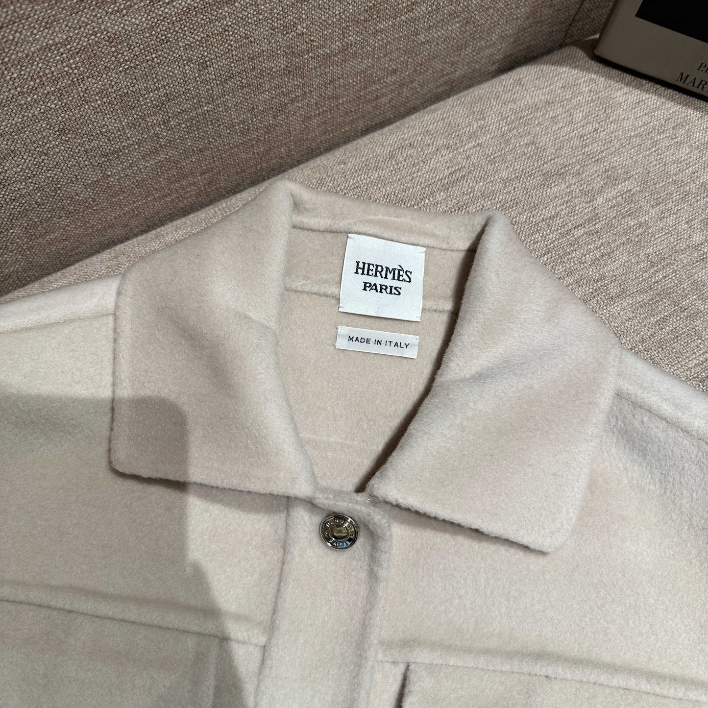 HM 25Ss Coat Off White Wool 304014