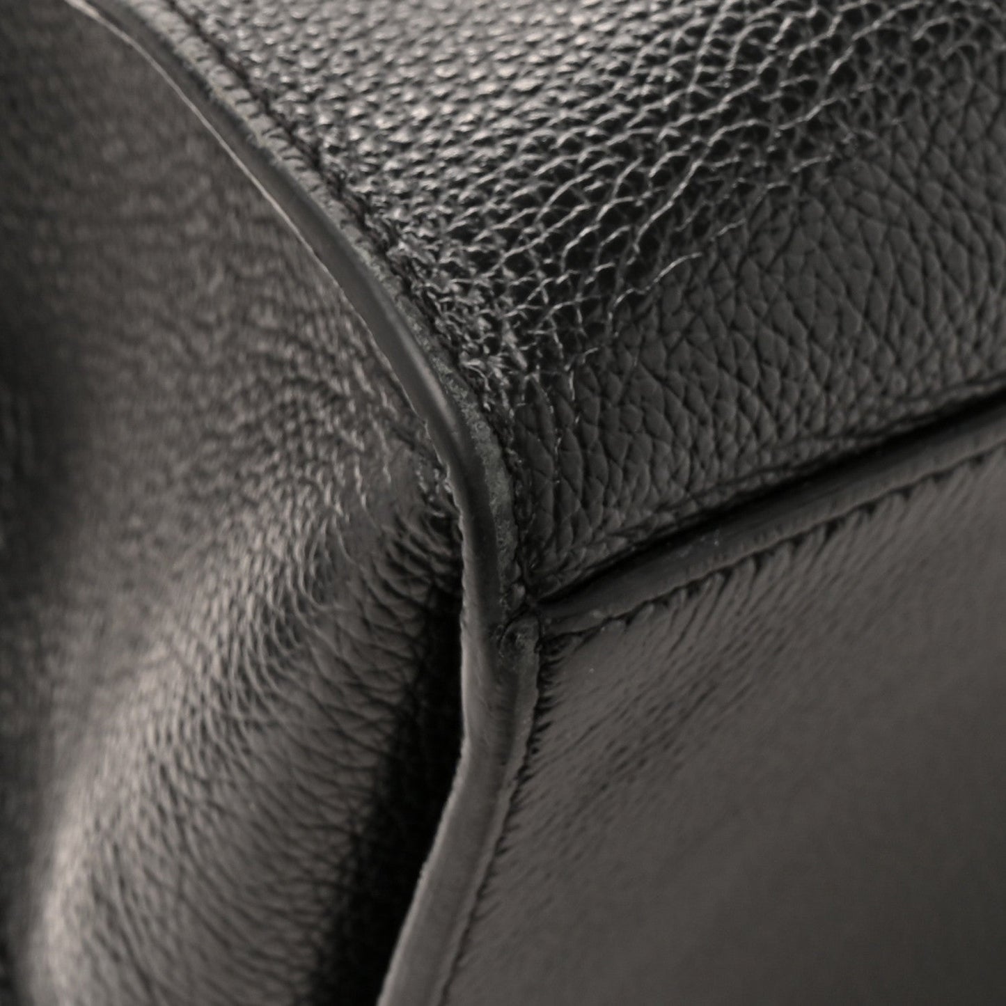 Grained Calfskin Neo Classic Black Hardware Medium City Black
