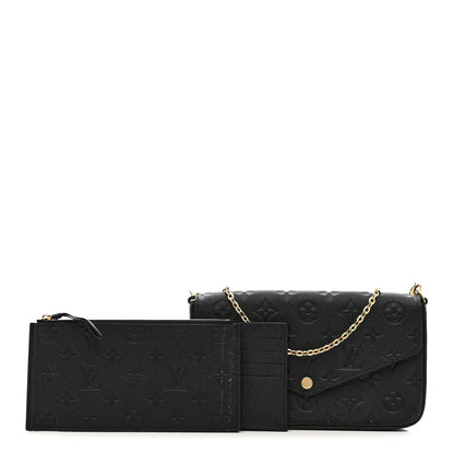 Empreinte Pochette Felicie Chain Wallet Black