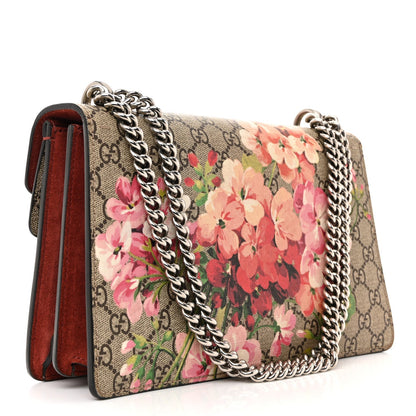GG Supreme Monogram Blooms Small Dionysus Shoulder Bag Beige Multicolor Dry Rose