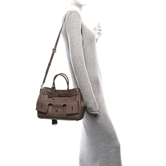 Smooth Calfskin Small Bel Air Carry All Bag Taupe