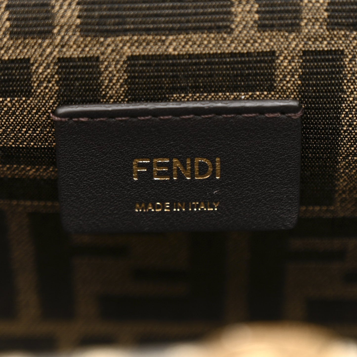 Shiny Nappa Small Fendi First Black