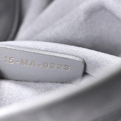 Lambskin Supple Macrocannage Ammi Bag Grey