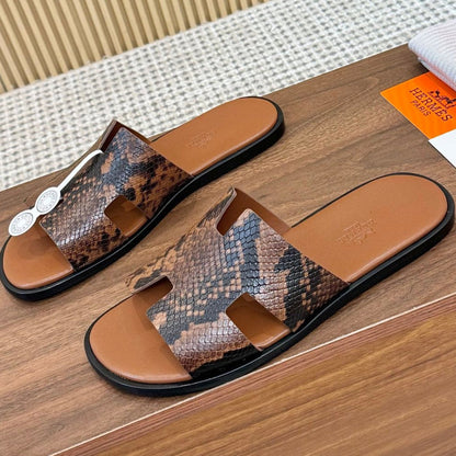 HM Izmir Sandal Brown Rose Leather 294344