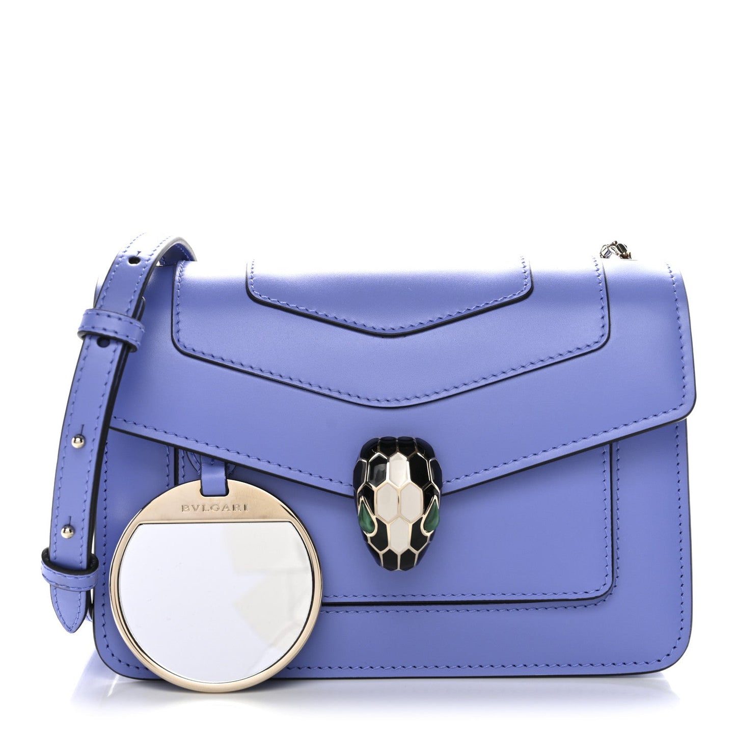 Calfskin Serpenti Forever Small Crossbody Bag Purple