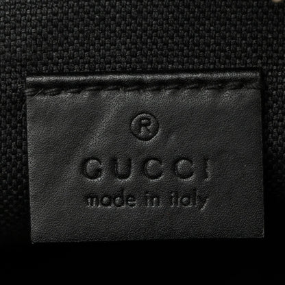 GG Supreme Monogram Appia Calfskin Web Small Camera Messenger Bag Black Grey