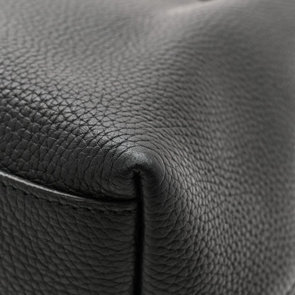 Pebbled Calfskin Medium Soho Chain Shoulder Bag Black