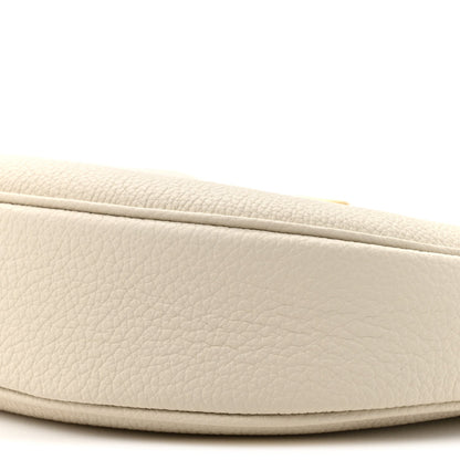 Supple Grained Calfskin Teen Lulu Shoulder Bag Rice