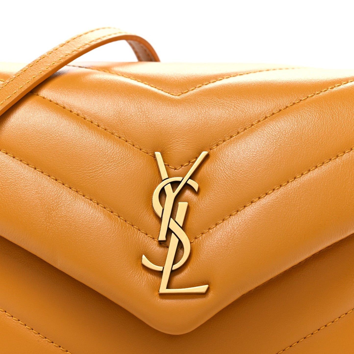 Calfskin Y Quilted Monogram Toy Loulou Crossbody Bag Cheddar