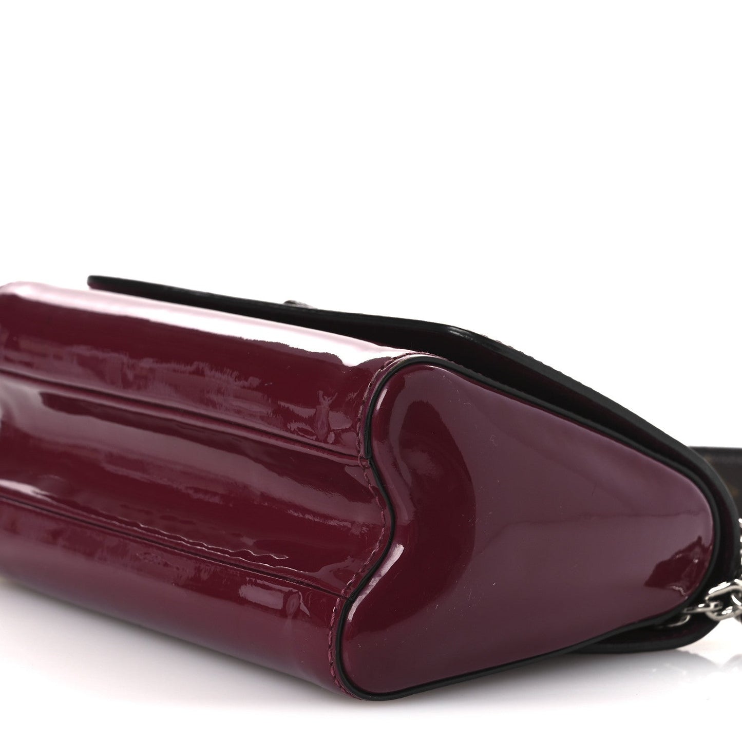 Patent Monogram Twist Shoulder Bag PM Magenta