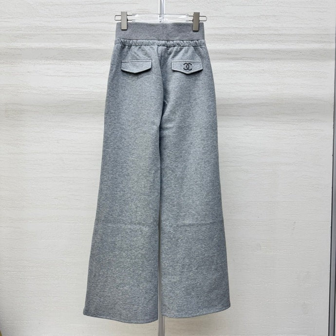 Chanel 2026 Rhinestone Waistband Casual Pant Cotton 356983
