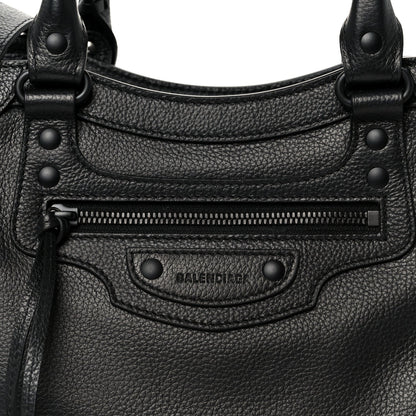 Grained Calfskin Neo Classic Black Hardware S City Black