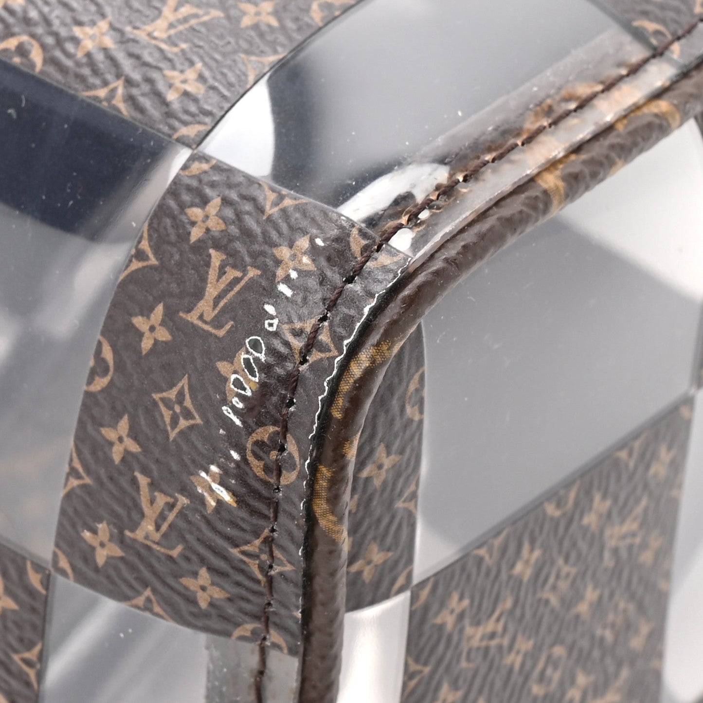 PVC Monogram Chess Keepall Bandouliere 25