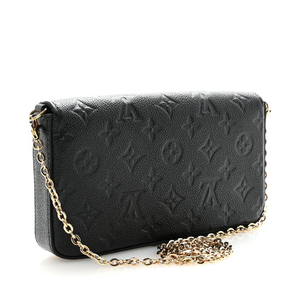 Empreinte Pochette Felicie Chain Wallet Black