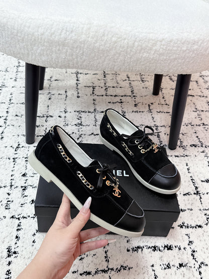 CC Cruise 25/26 Moccasins Black Suede Sheepskin