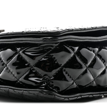 Patent Medium Boy Reverso Flap Black
