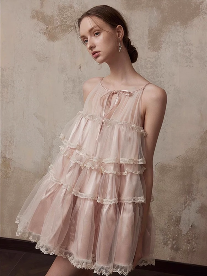New Fashion Champagne A-line Tulle Short Party Dress Homecoming Dresses TP3937