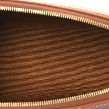 Triomphe Canvas Lambskin Clutch On Chain Tan