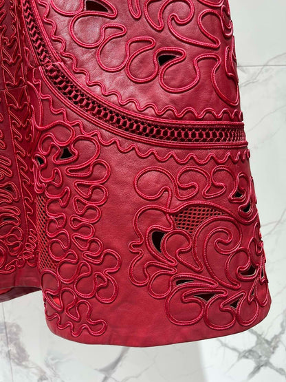 HERMES 25S EMBROIDERED SHORTS 158