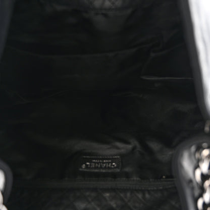 Lambskin Large Soft and Chain Hobo Black