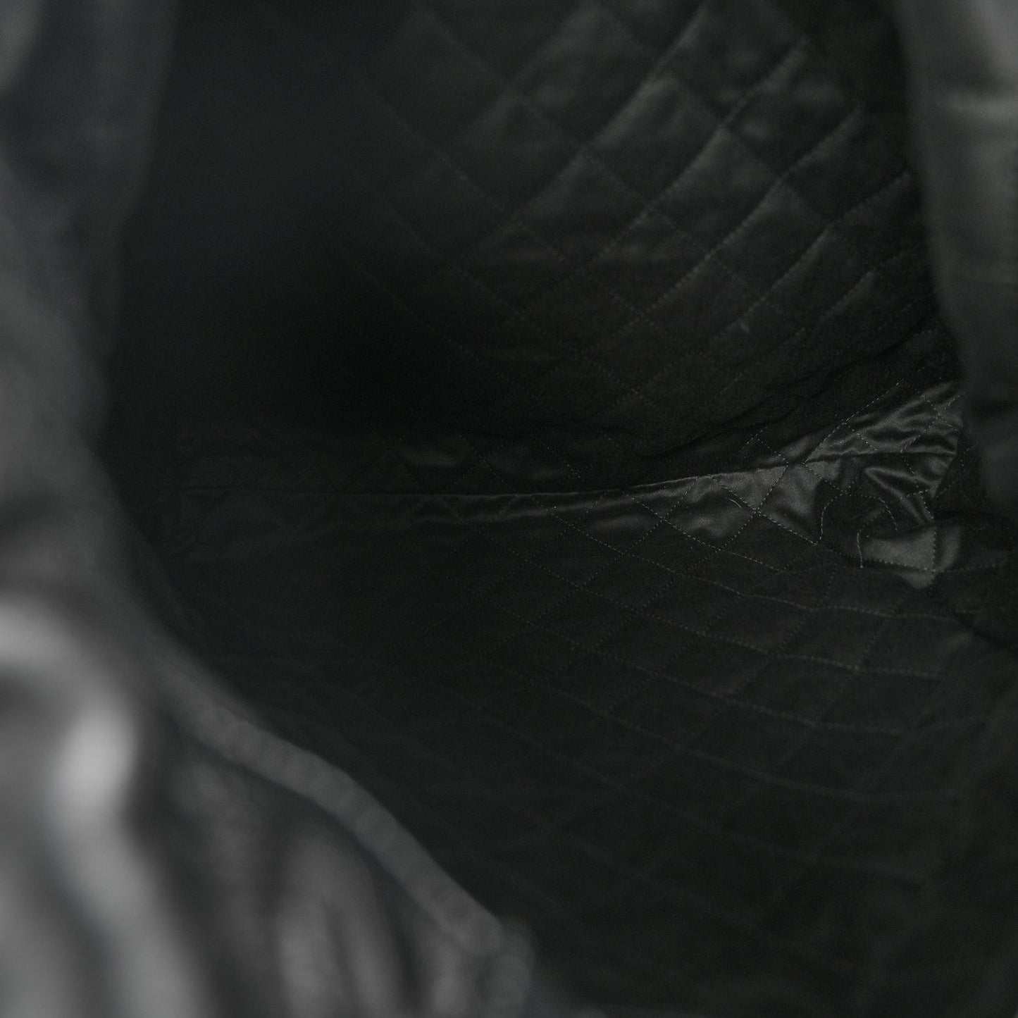 Shiny Calfskin Quilted Chanel 22 Backpack So Black