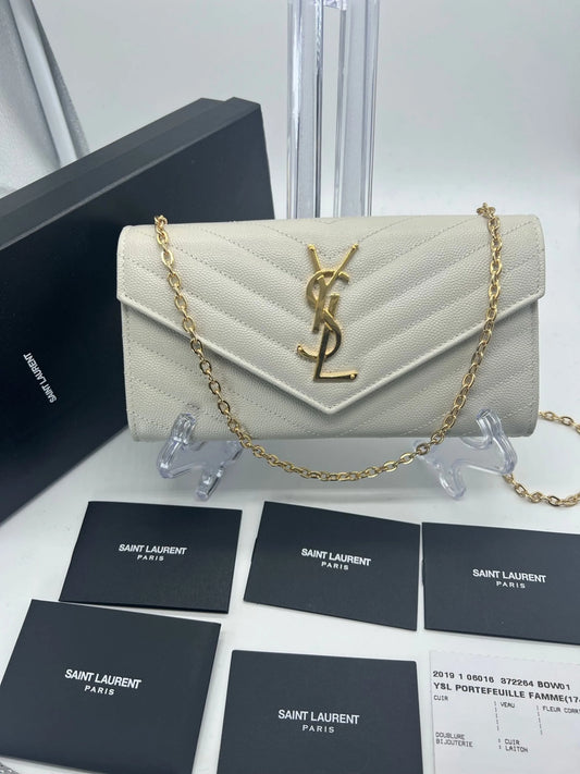 YSL Yves Saint Laurent White Crossbody Bags Mercari