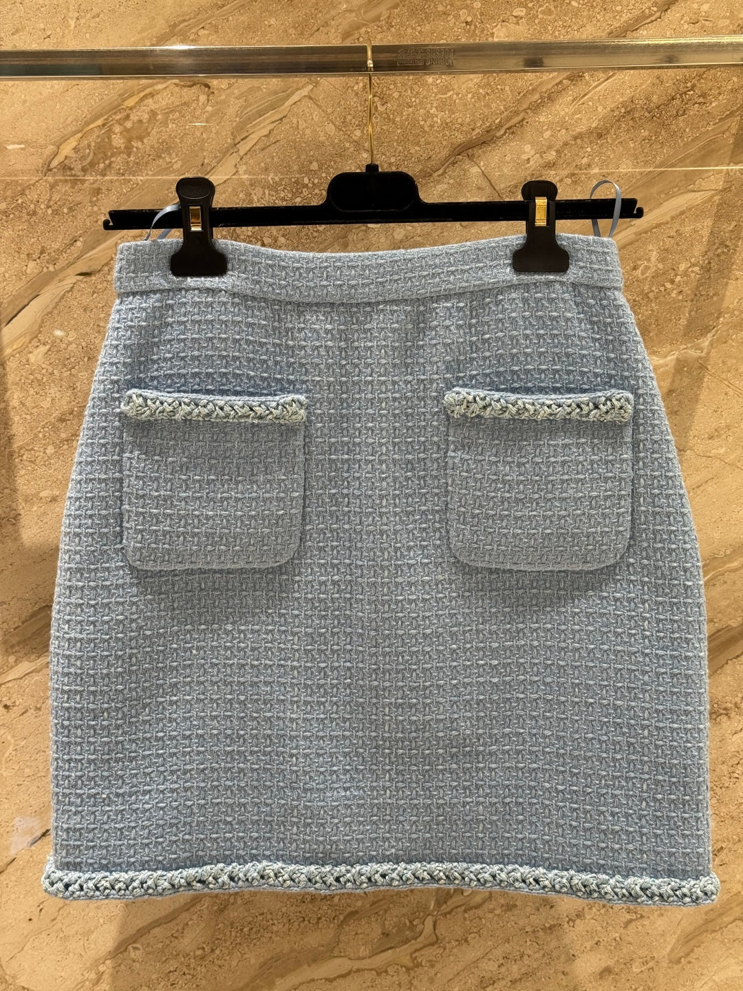 CC 25B Vest Skirt Navy Blue Wool Tweed