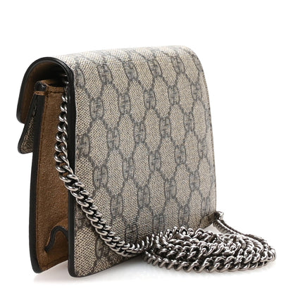 GG Supreme Monogram Super Mini Dionysus Shoulder Bag Taupe